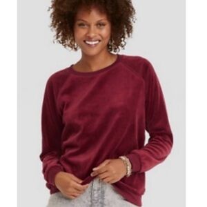 Knox Rose - Long Sleeve Velvet Sweatshirt